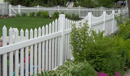 pvc picket fence 